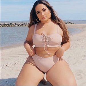 Asos Curve Torrid Forever 21 Plus Nude Bikini👙